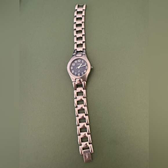 Fossil Silverstone Ladies Stainless Steel Blue Face Bracelet Watch ES9197 - Picture 1 of 2